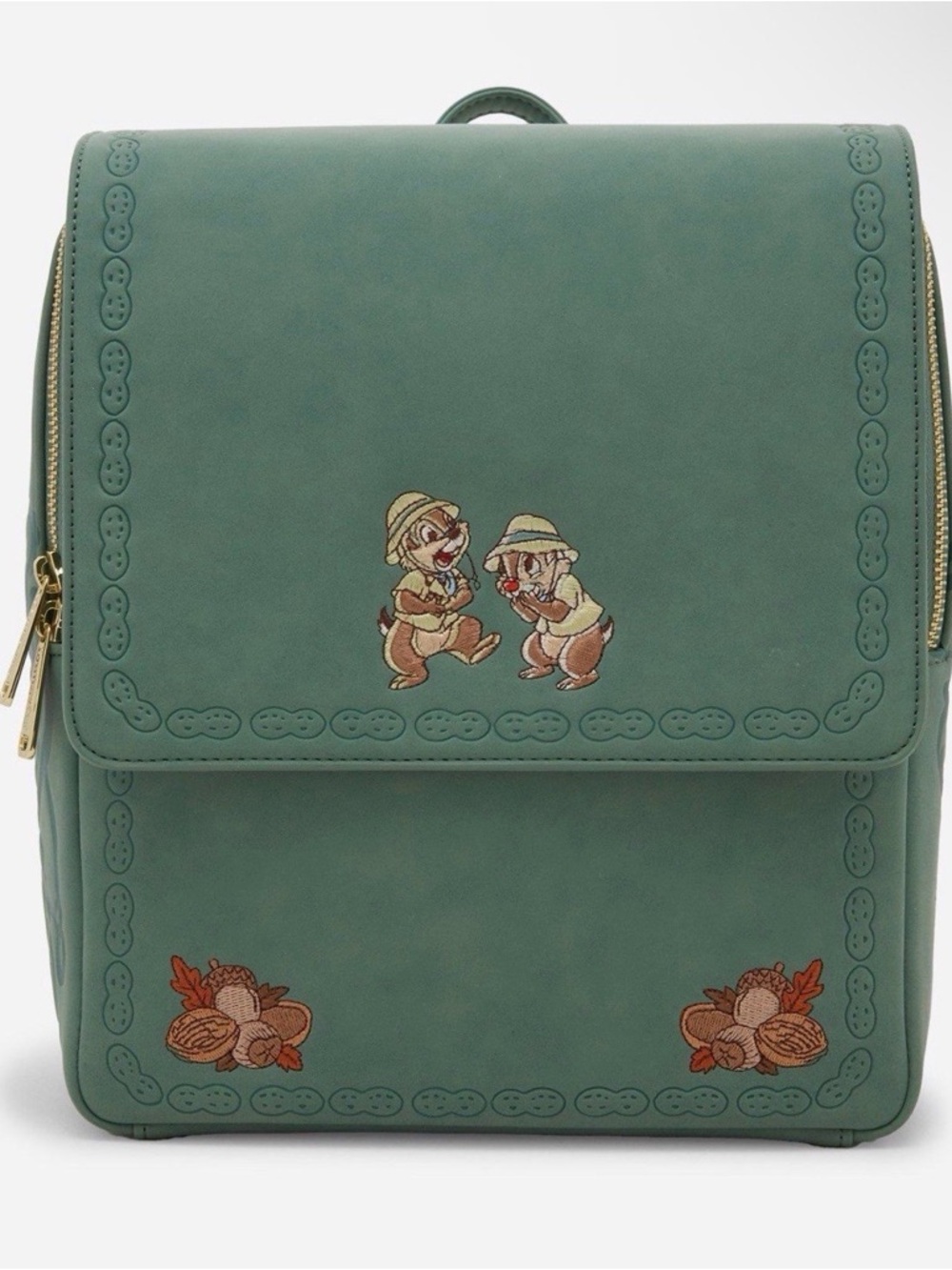 New Loungefly Disney Chip & Dale Embroidered Mini Backpack